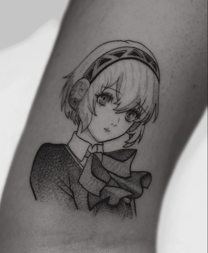 Aigis Simple Persona Tattoo