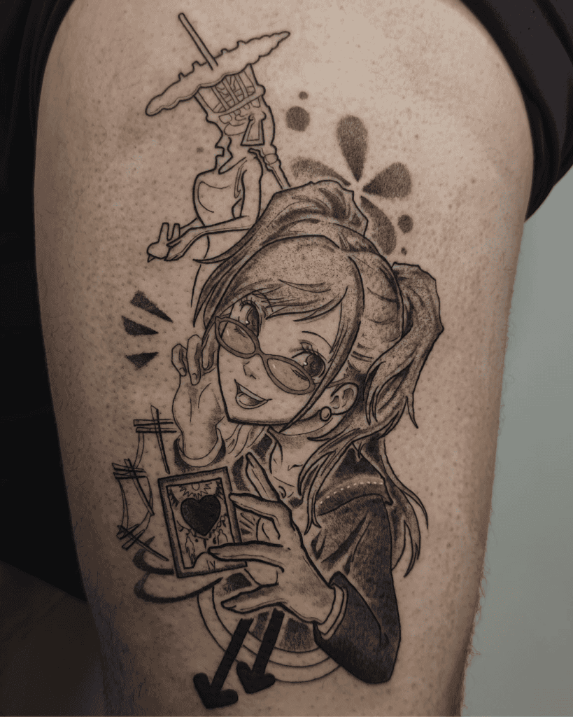 Rise Kujikawa Pose Persona Tattoo
