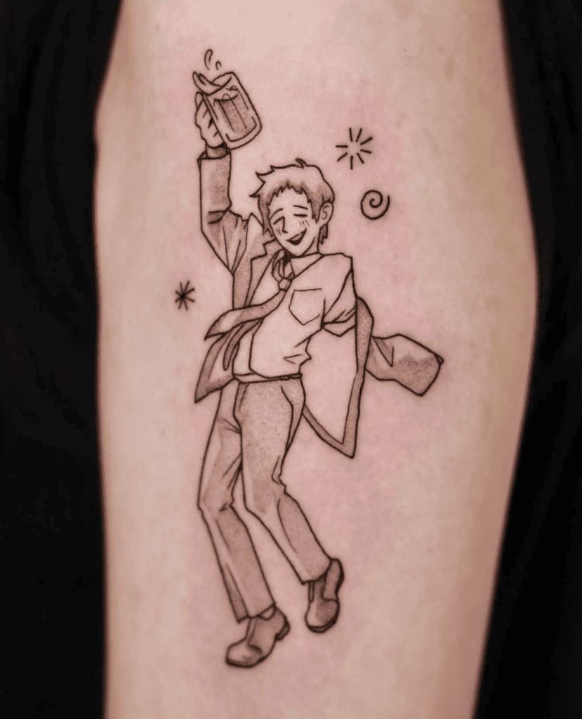 Tohru Adachi Persona Tattoo
