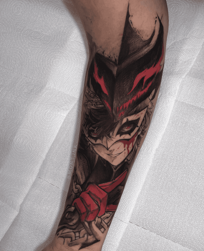 Ren Amamiya Joker Persona Tattoo