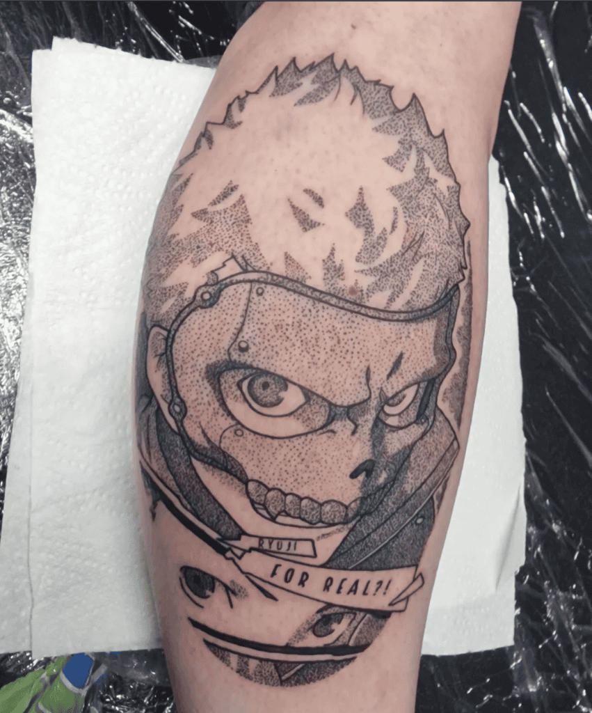 Ryuji Sakamoto Mask Persona Tattoo