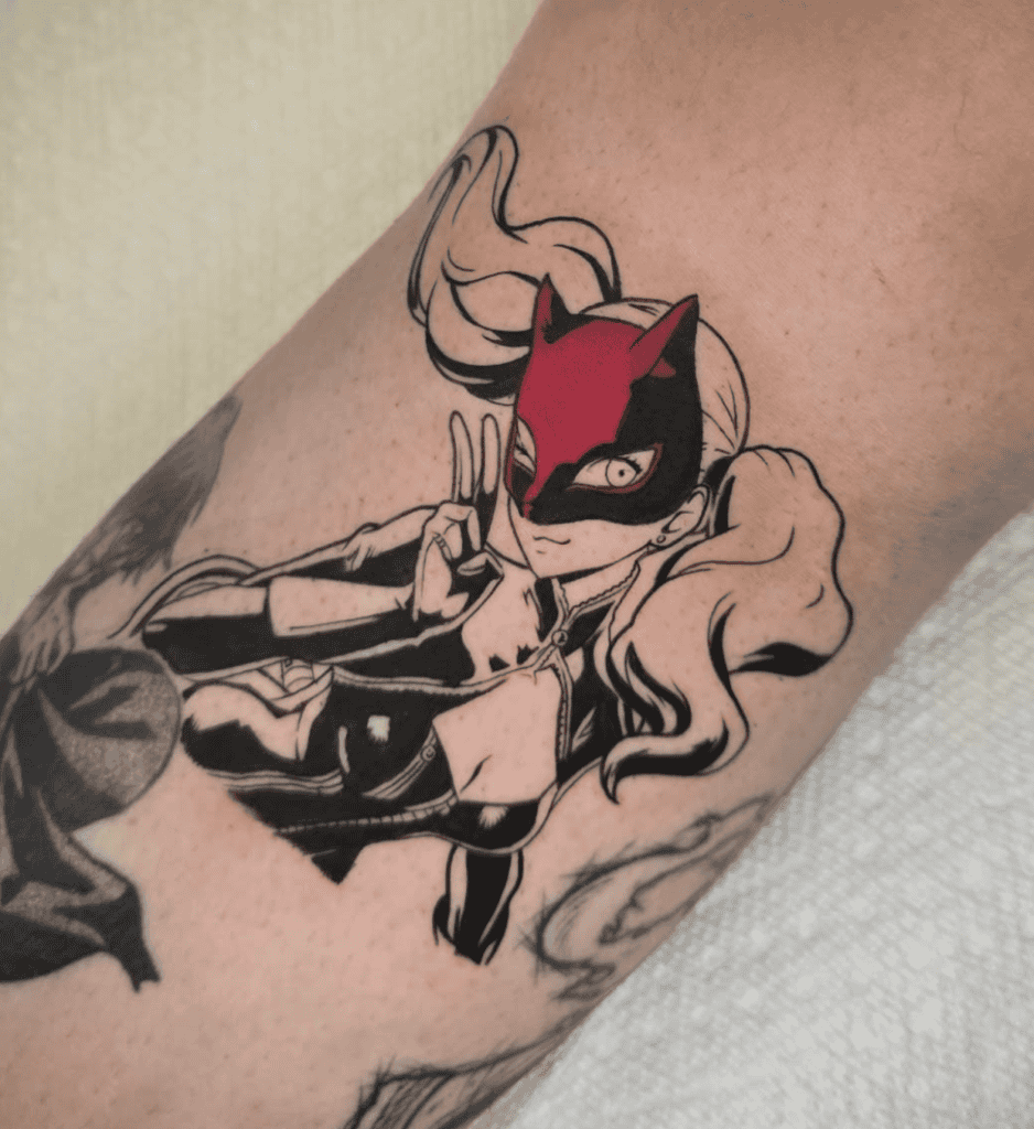 Ann Takamaki Peace Persona Tattoo