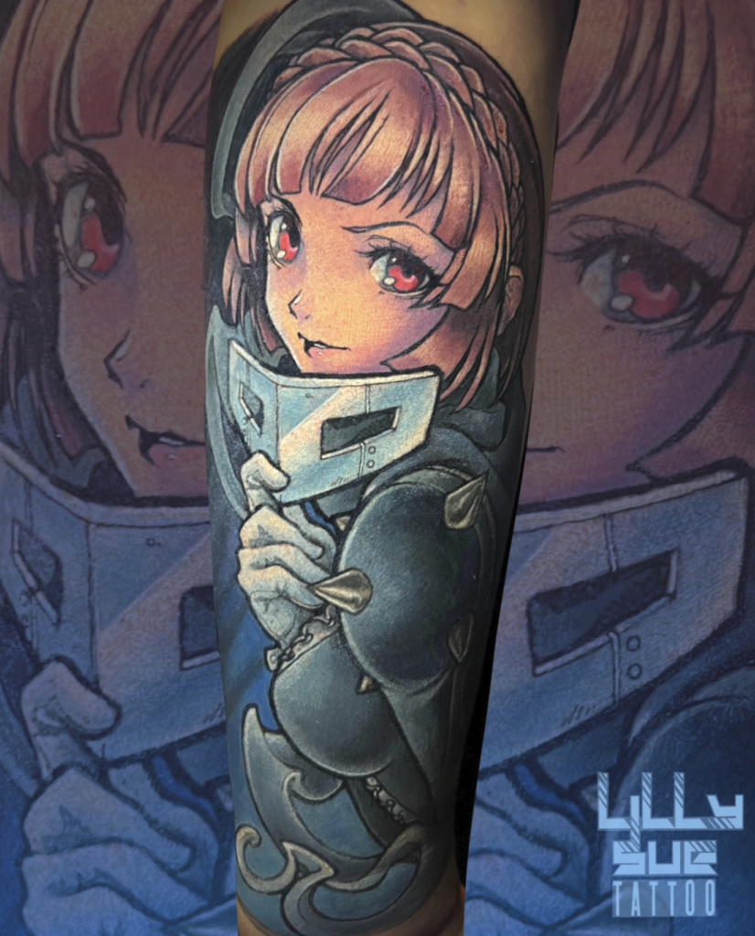 Makoto Niijima Mask Persona Tattoo