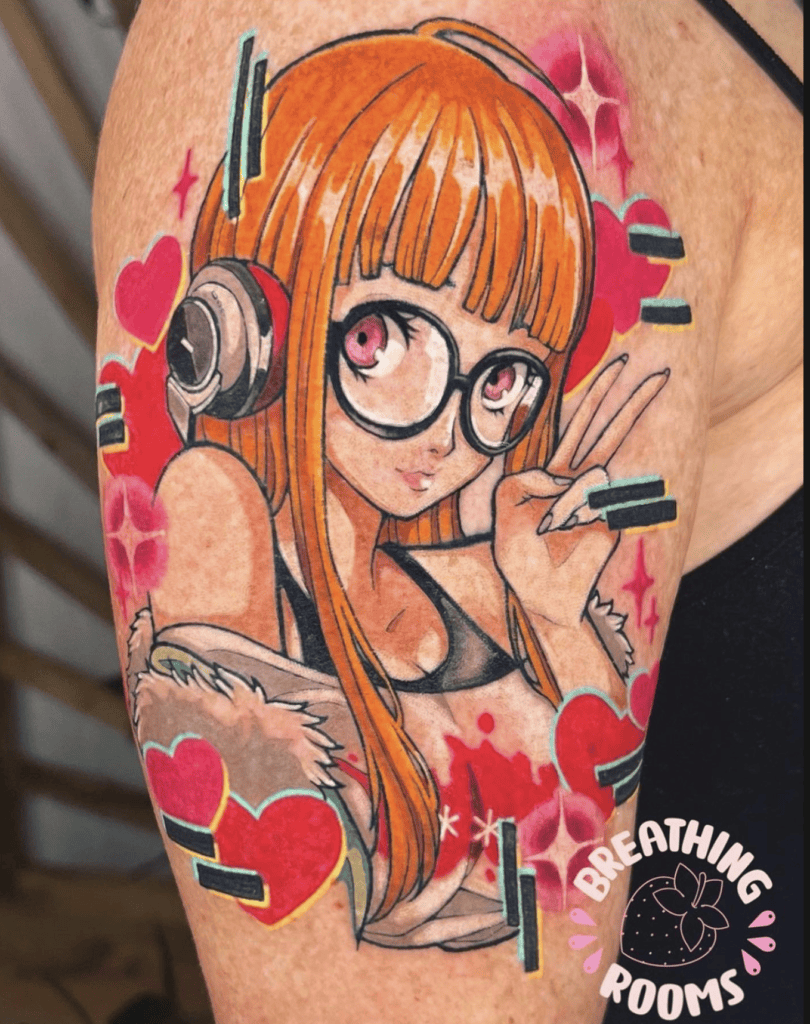 Futaba Sakura Pose Persona Tattoo