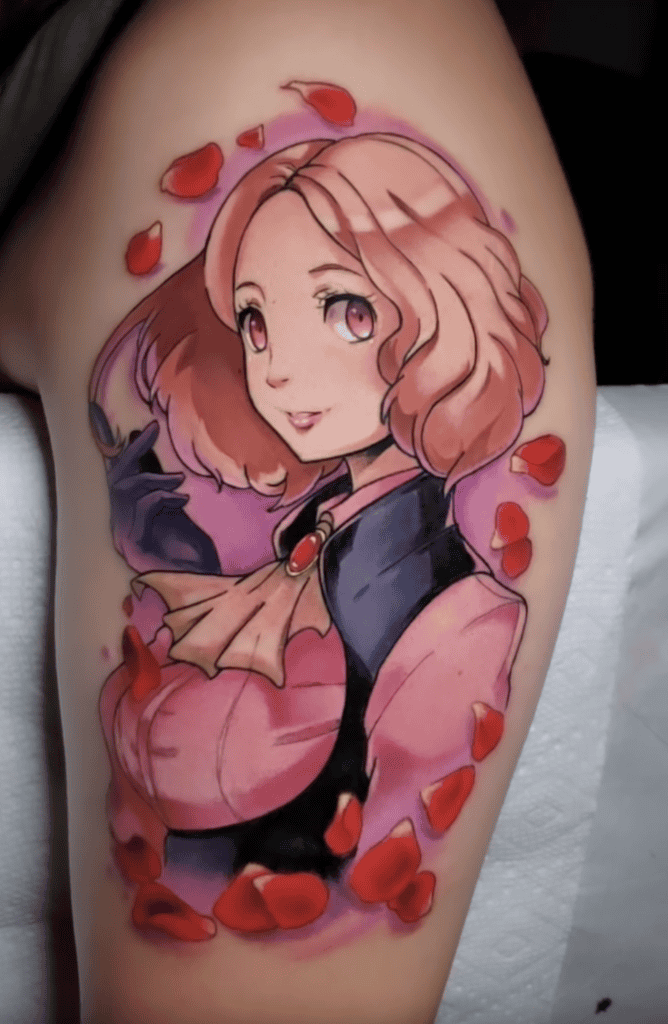 Haru Okumura Pose Persona Tattoo