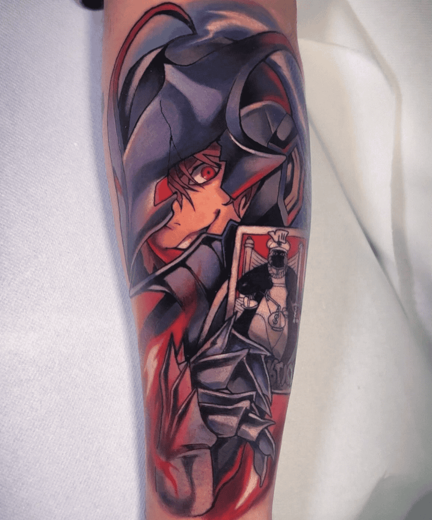 Goro Akechi Dark Persona Tattoo