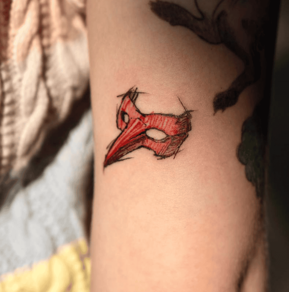 Goro Akechi Mask Persona Tattoo