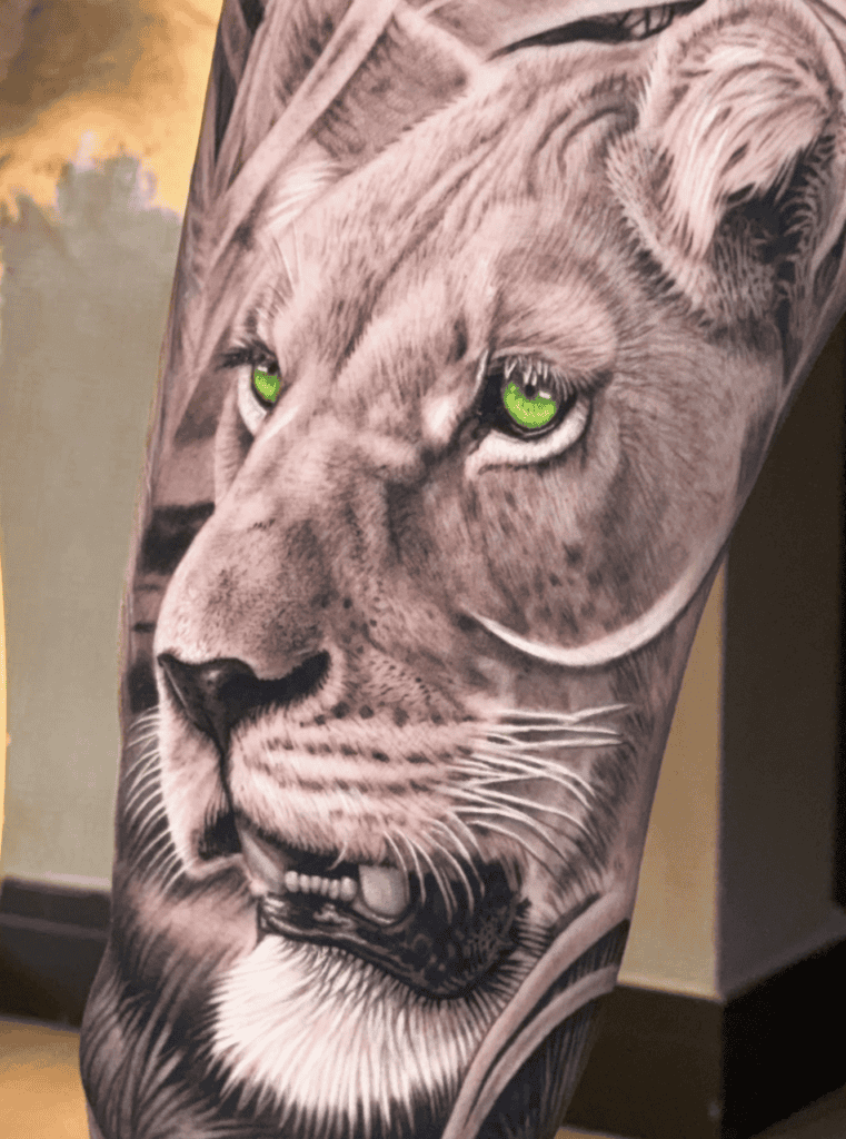 Barbary Lioness Tattoo
