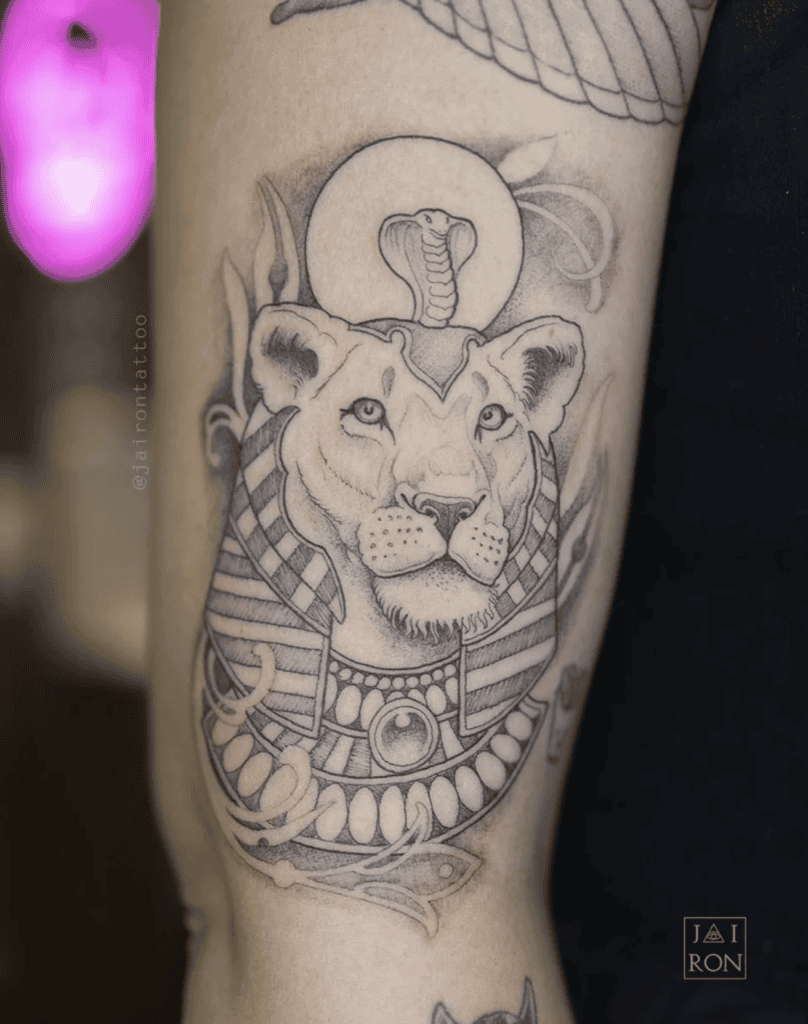 Sekhmet Diety Lion Tattoo
