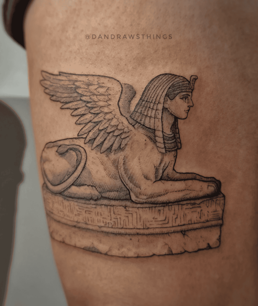 Sphinx Egypt Lion Tattoo
