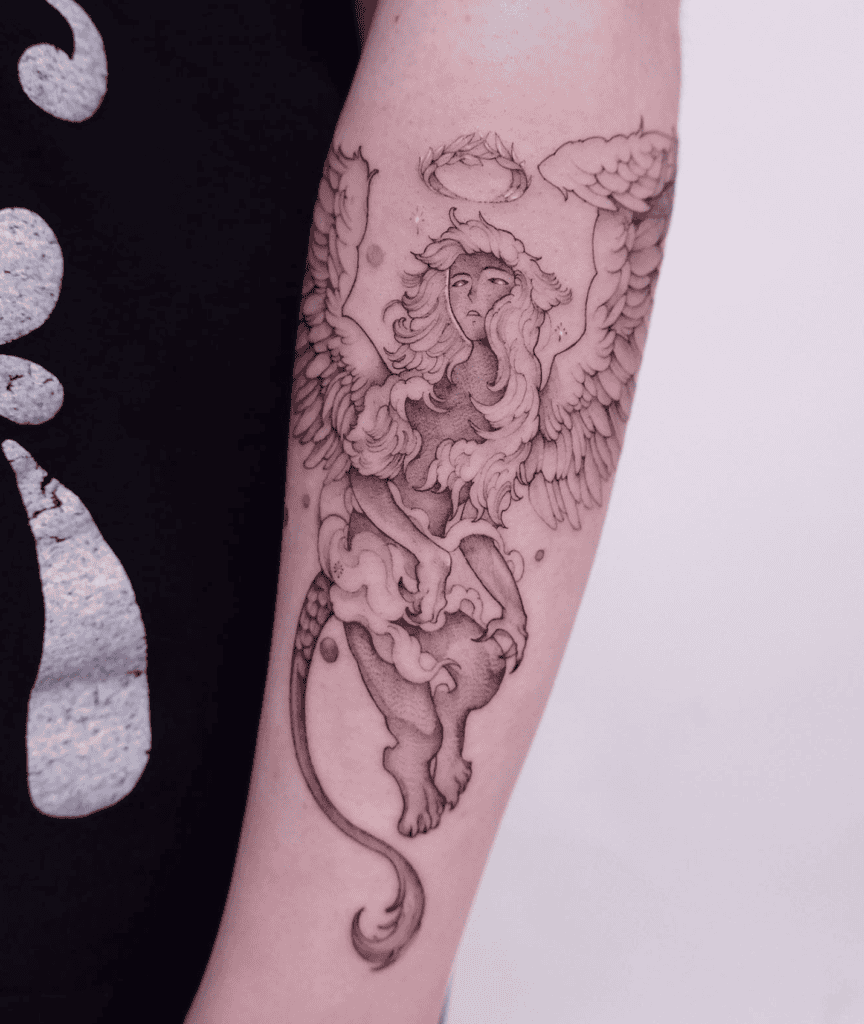 Sphinx Lion Tattoo
