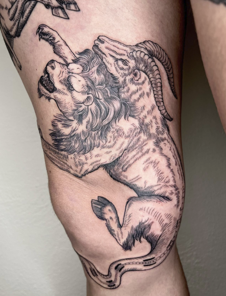Chimaera Lion Tattoo