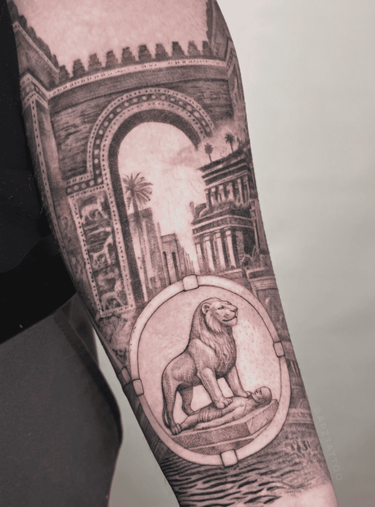 Lion of Babylon Lion Tattoo