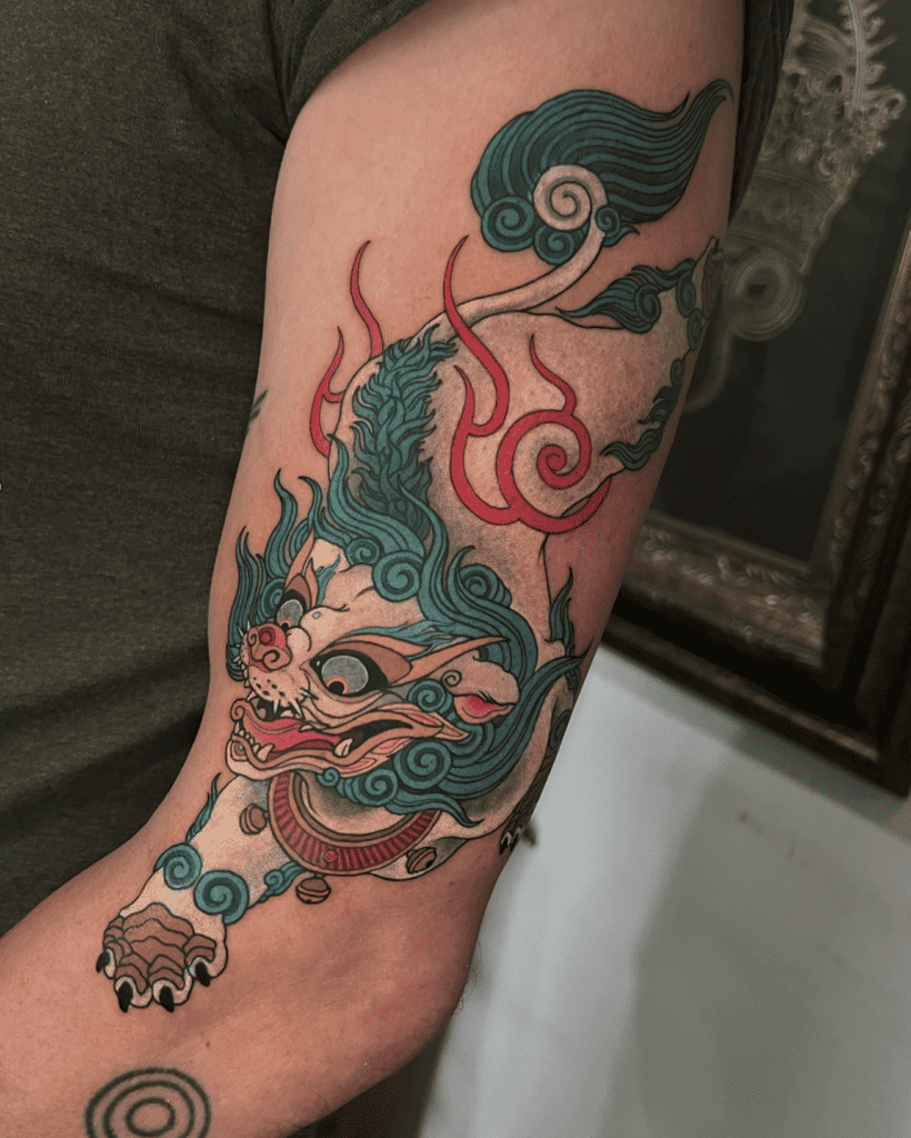 Snow Lion Tibet Tattoo