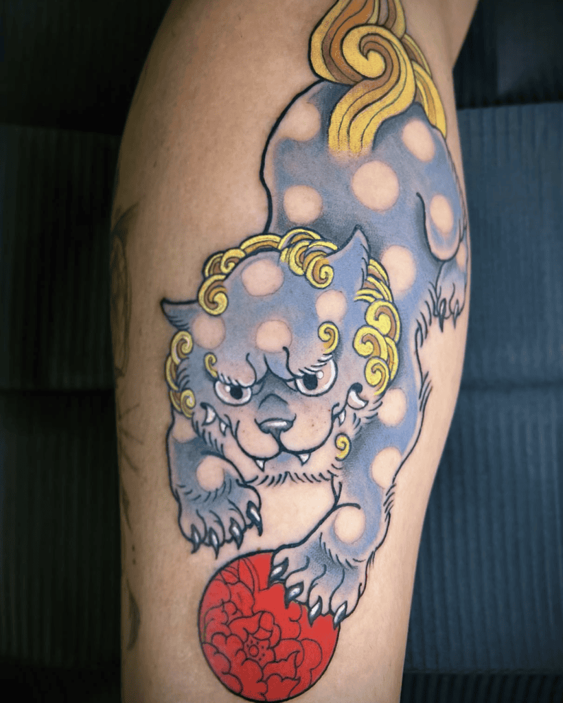 Shishi Lion Tattoo