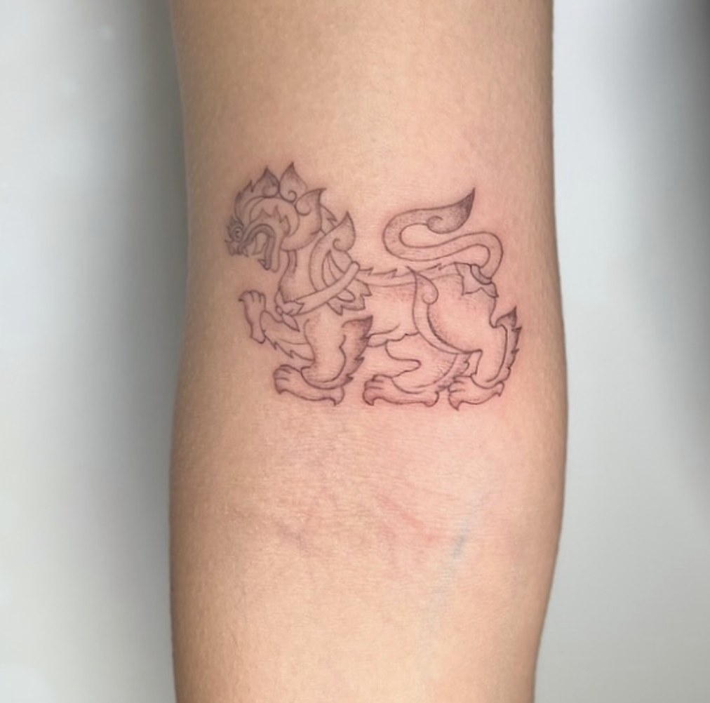 Singha Beer Lion Tattoo