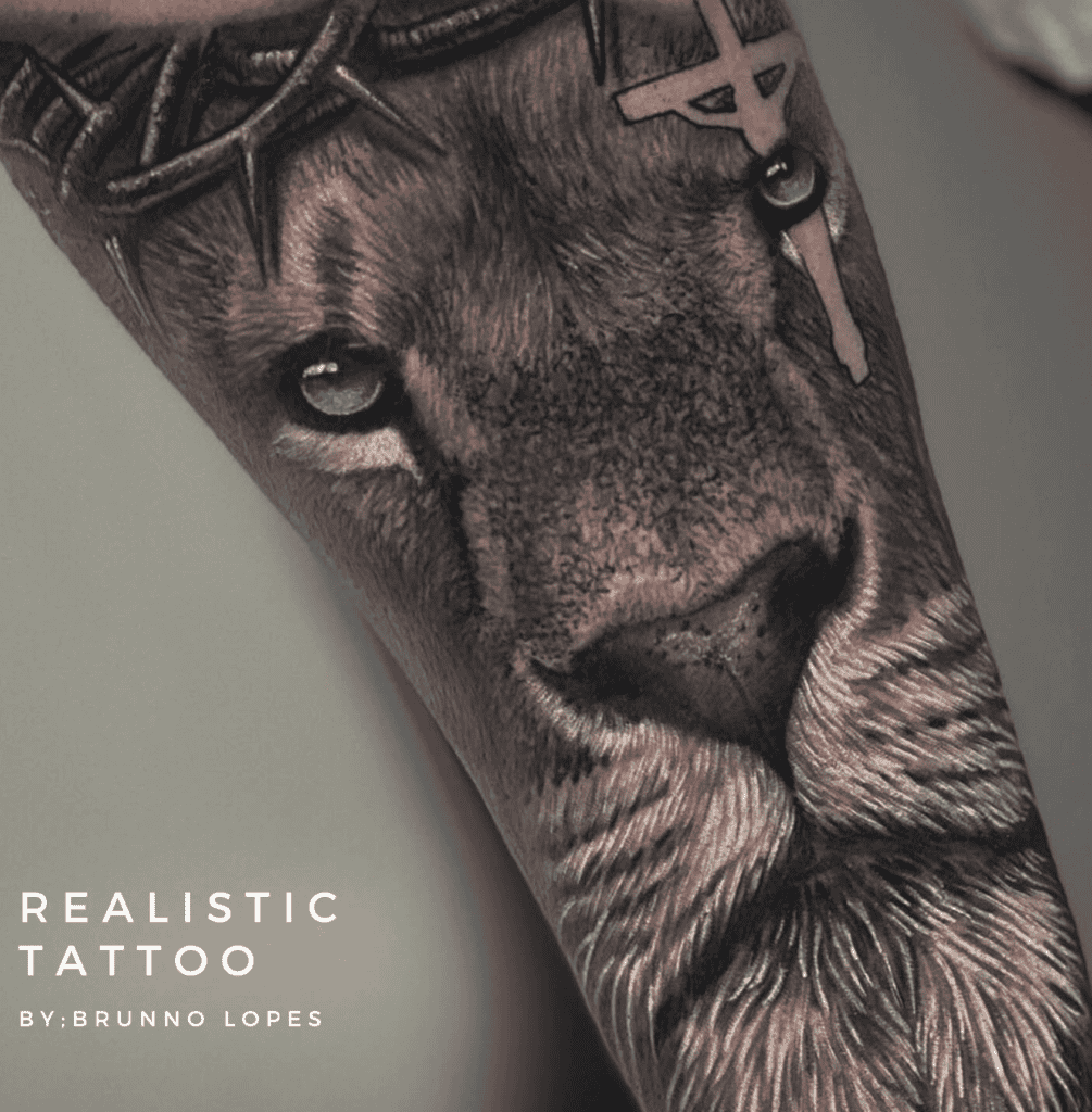 Lion of Judah Blue Lion Tattoo