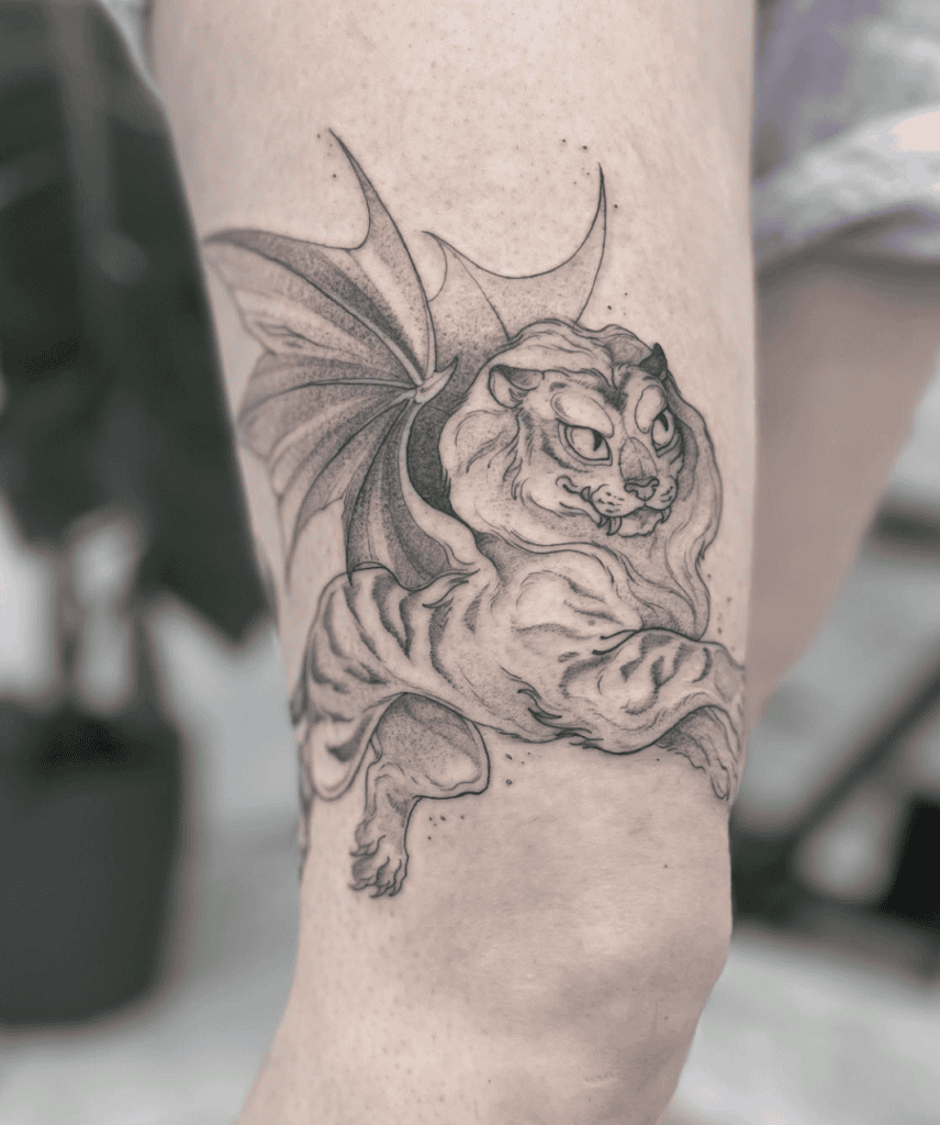 Manticore Lion Tattoo