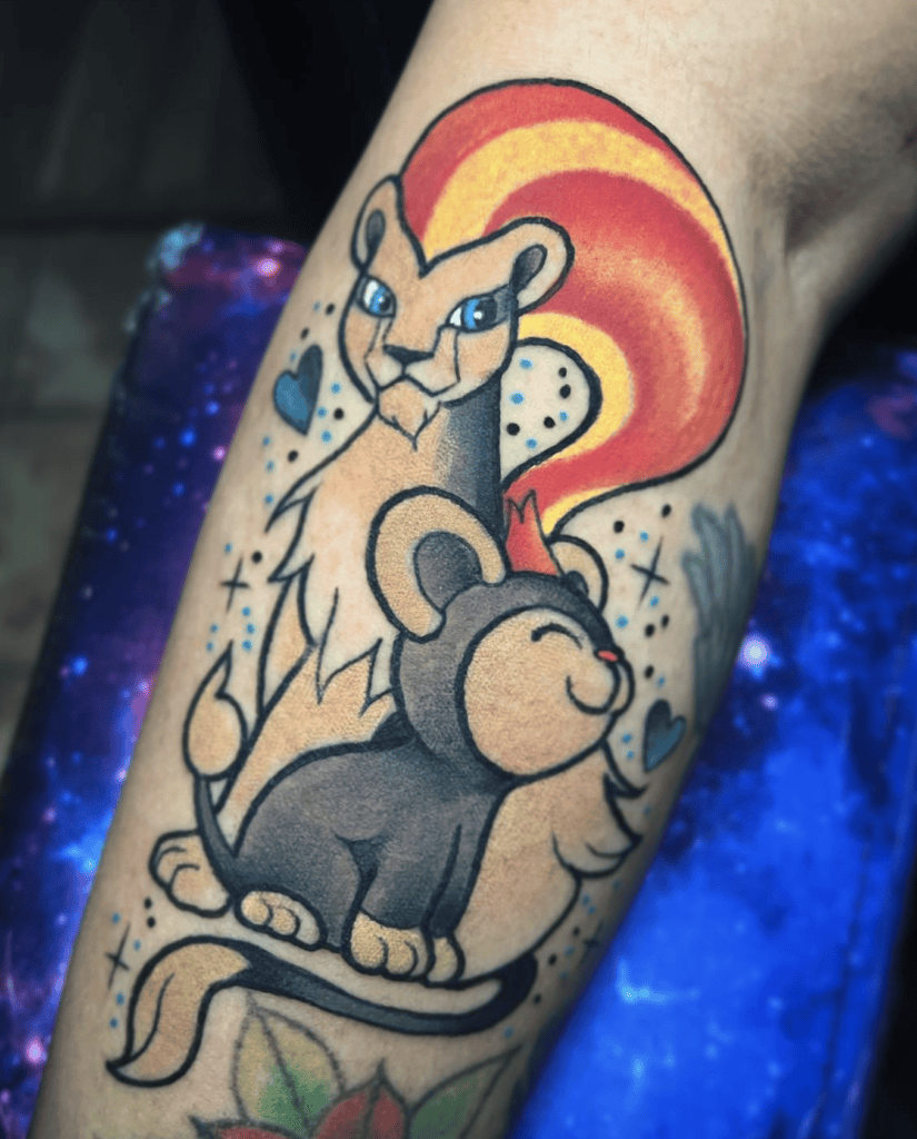 Pokémon Lion Tattoo