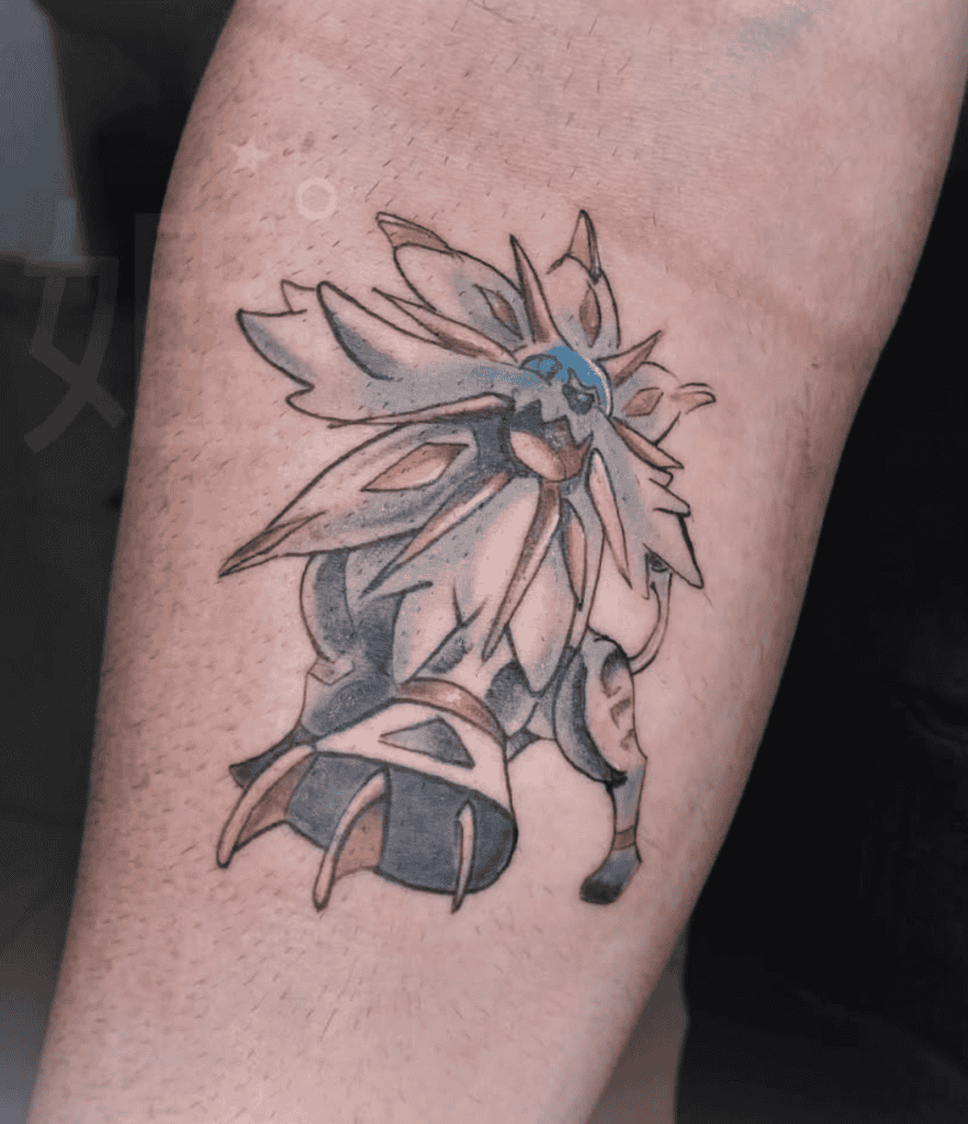 Pokémon Solgeleo Lion Tattoo