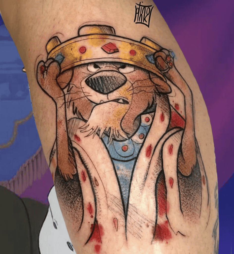 Prince John Crown Lion Tattoo