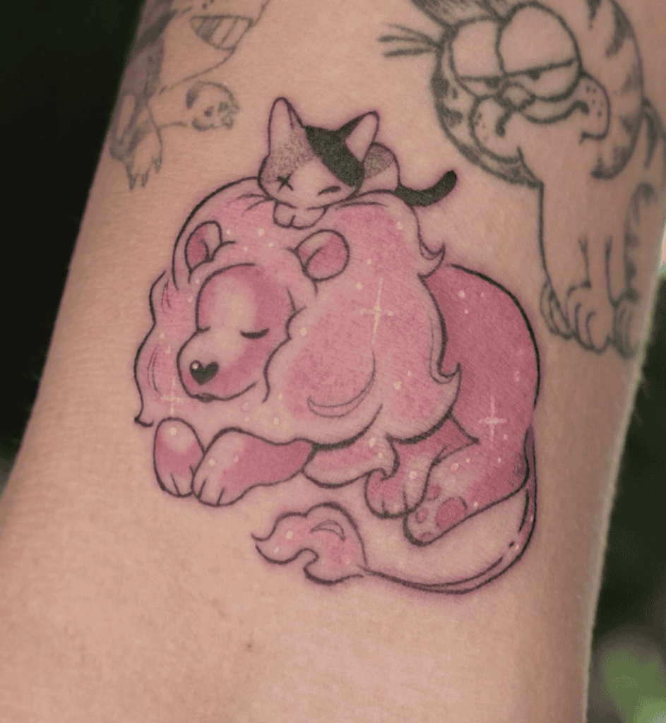 Steven Universe Sleep Lion Tattoo