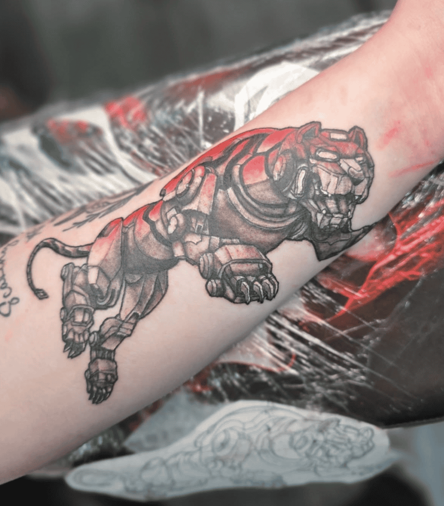 Voltron Leap Lion Tattoo