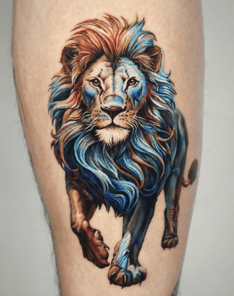 Miscellaneous Colour Lion Tattoo