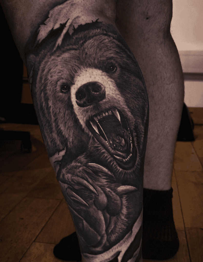 Brown Bear Tattoo
