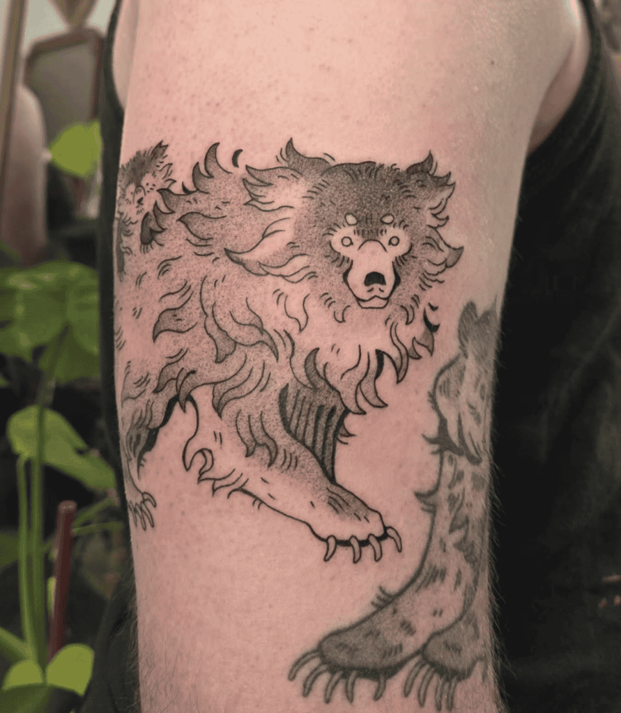 Sloth Bear Tattoo