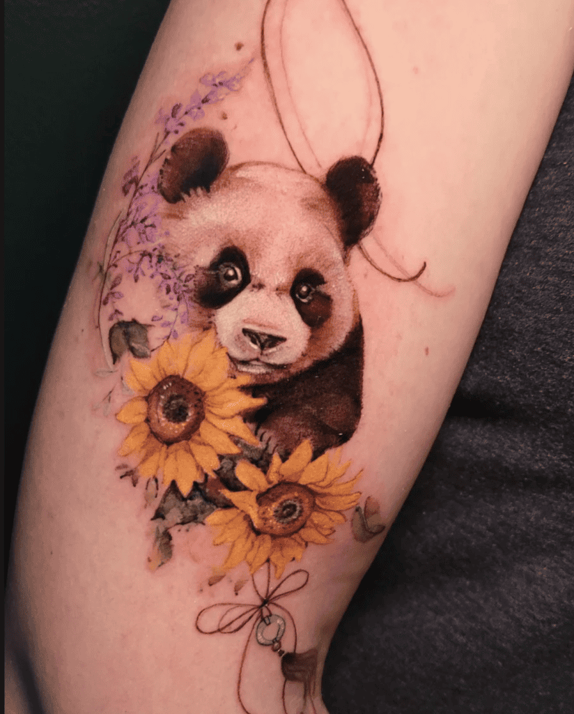 Giant Panda Cute Tattoo