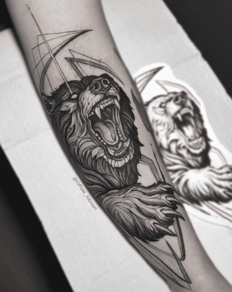 Himalayan Brown Bear Tattoo