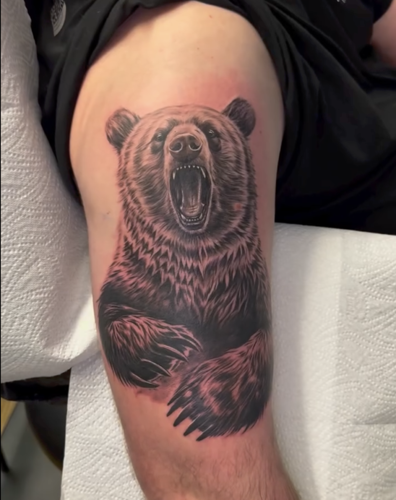 Syrian Brown Bear Tattoo