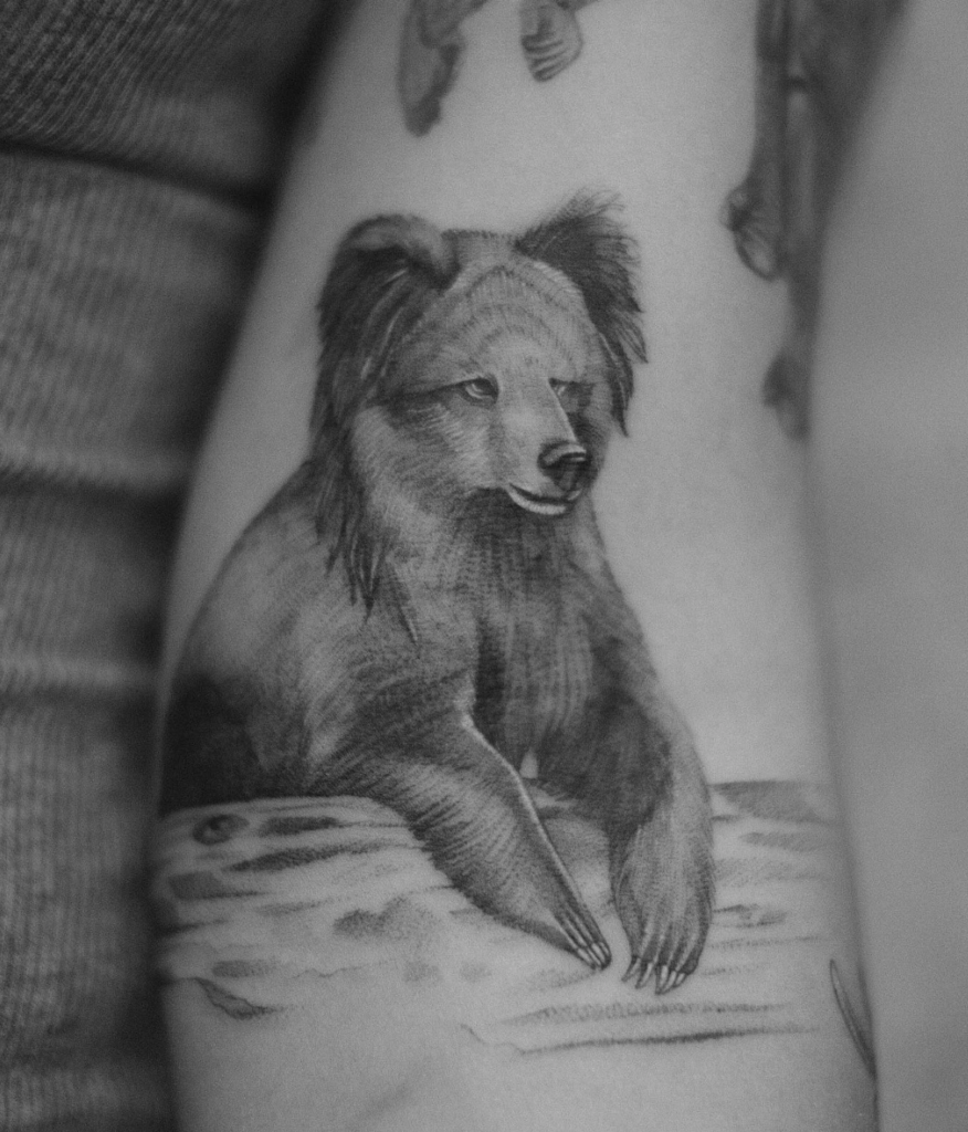 Tibetan Blue Bear Tattoo