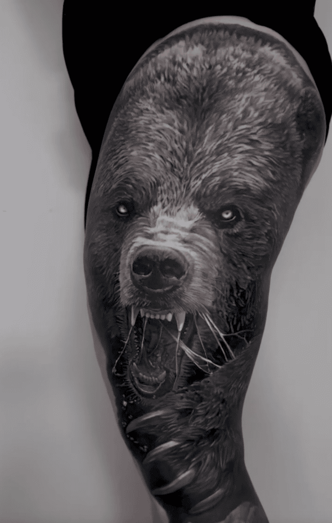 Ussuri Brown Bear Tattoo