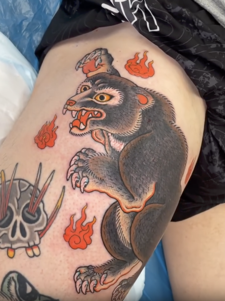 Onikuma Bear Tattoo