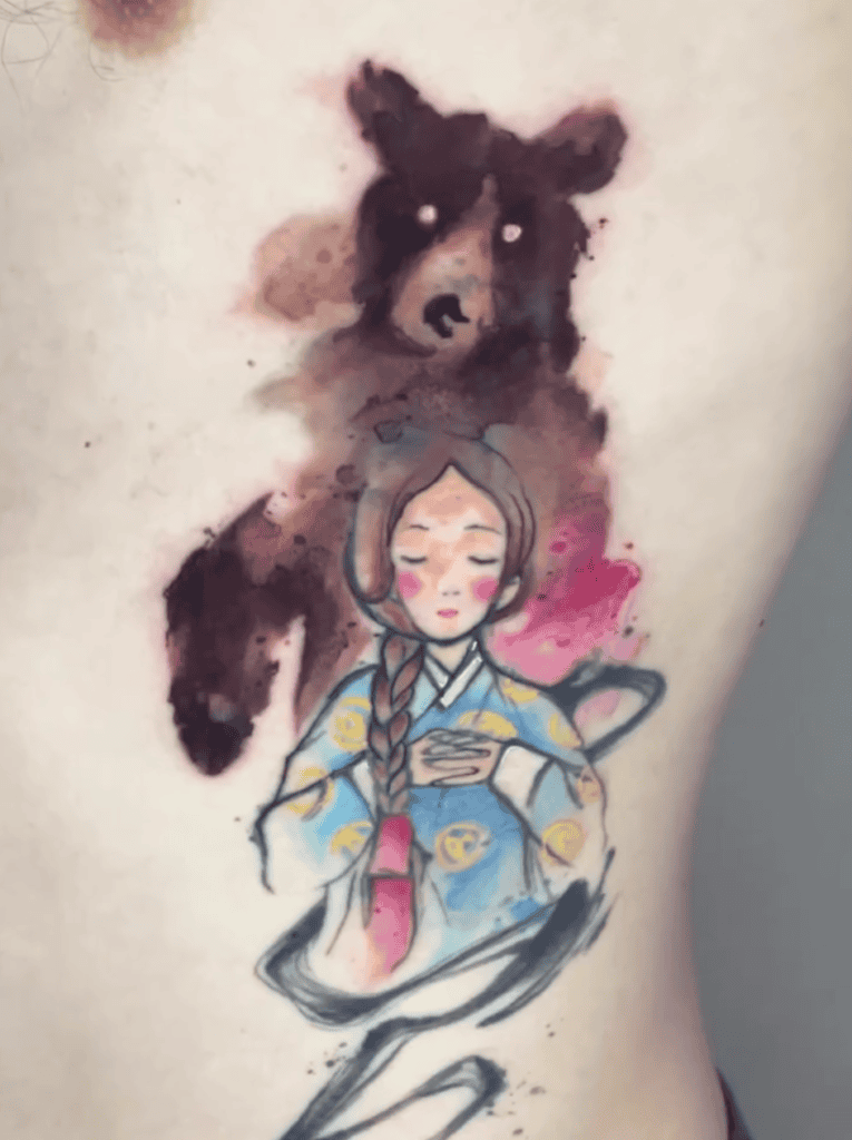 Ungnyeo Bear Tattoo