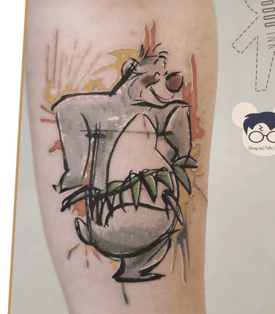 Baloo Bear Tattoo