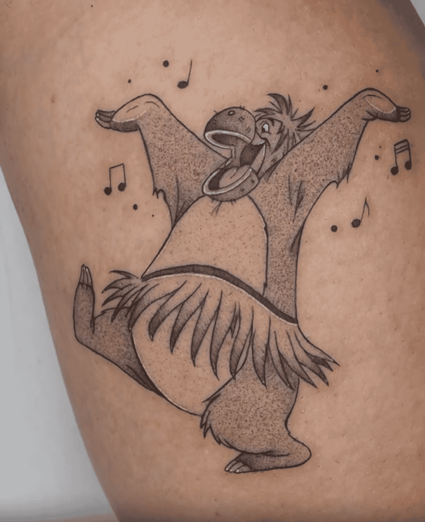 Baloo Dance Bear Tattoo