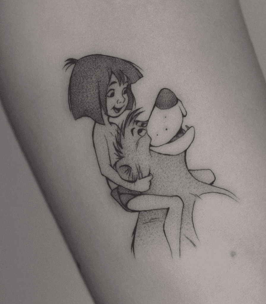 Baloo Mogli Bear Tattoo