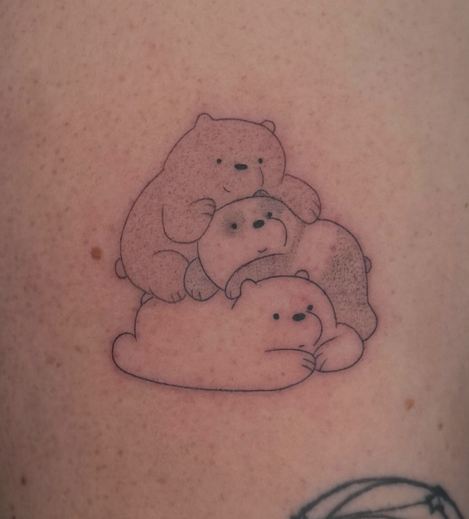 We Bare Bears Family Tattoo