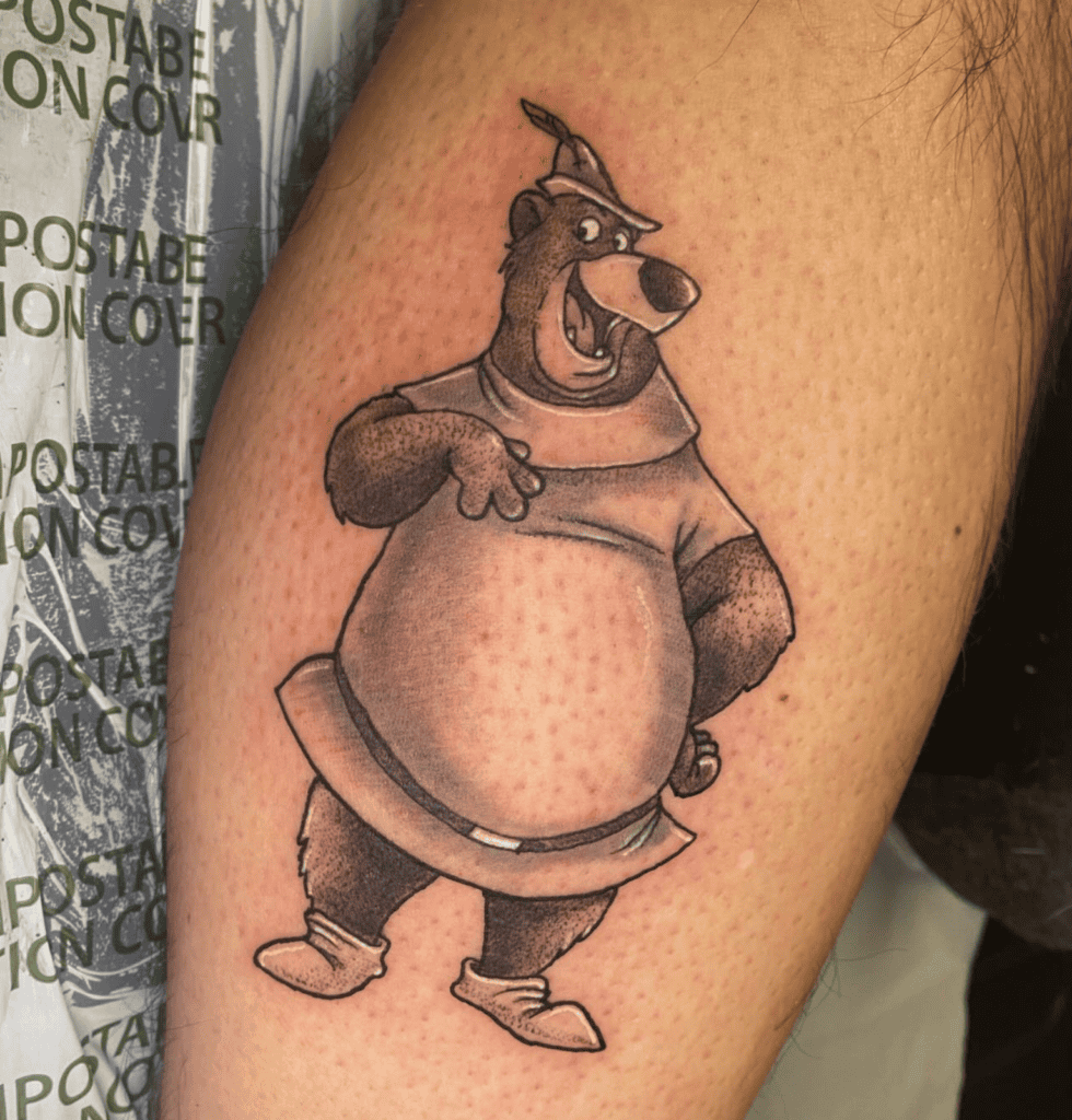 Little John Bear Tattoo