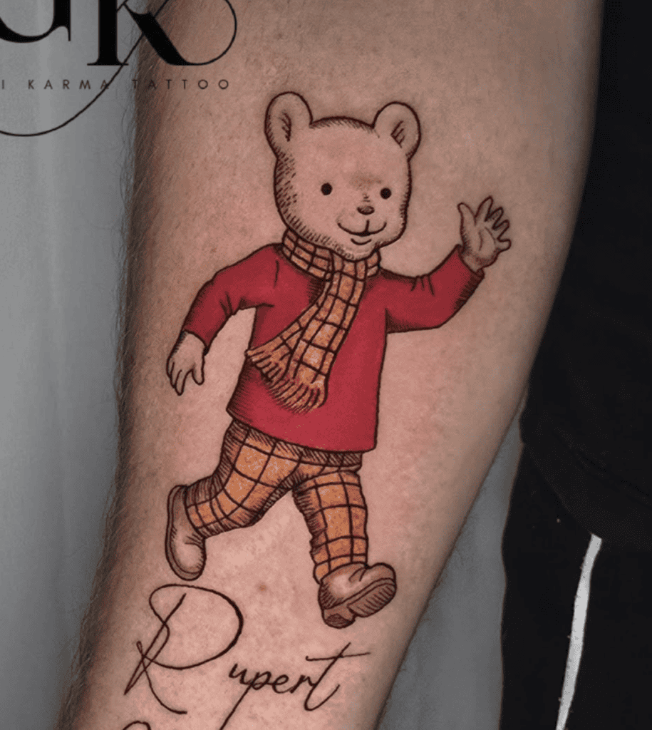 Rupert Bear Tattoo