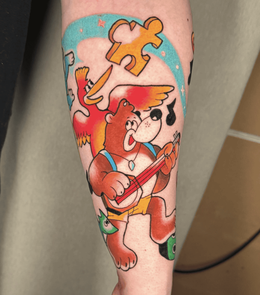 Banjo Bear Tattoo