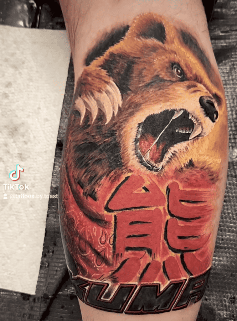 Kuma (Tekken) Bear Tattoo