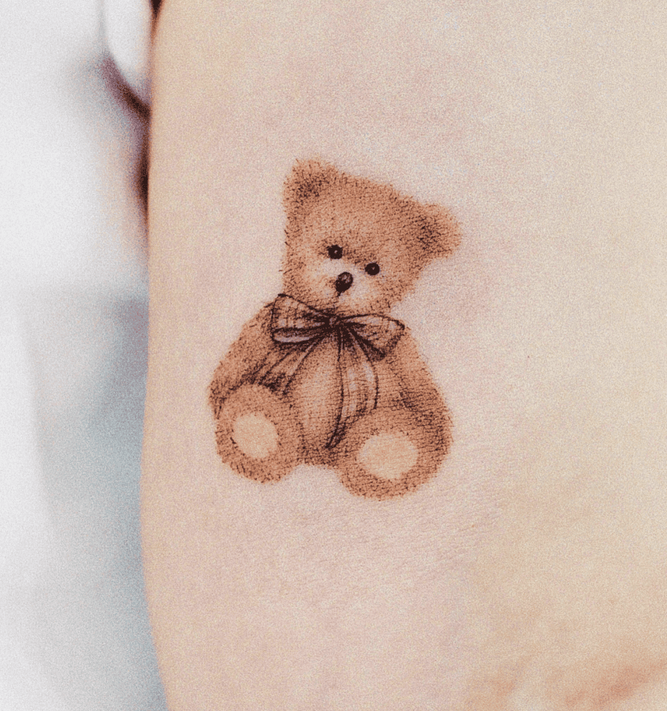 Teddy Bear Cute Tattoo