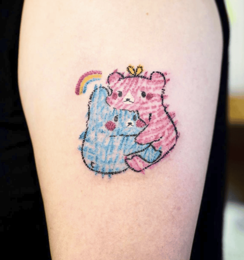 Miscellaneous Bear Hug Tattoo