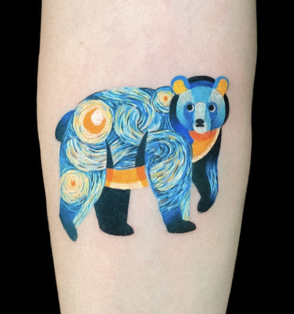 Miscellaneous Bear Van Gogh Tattoo