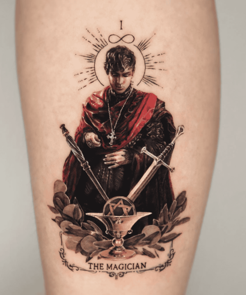 The Magician Card Major Arcana Tattoo