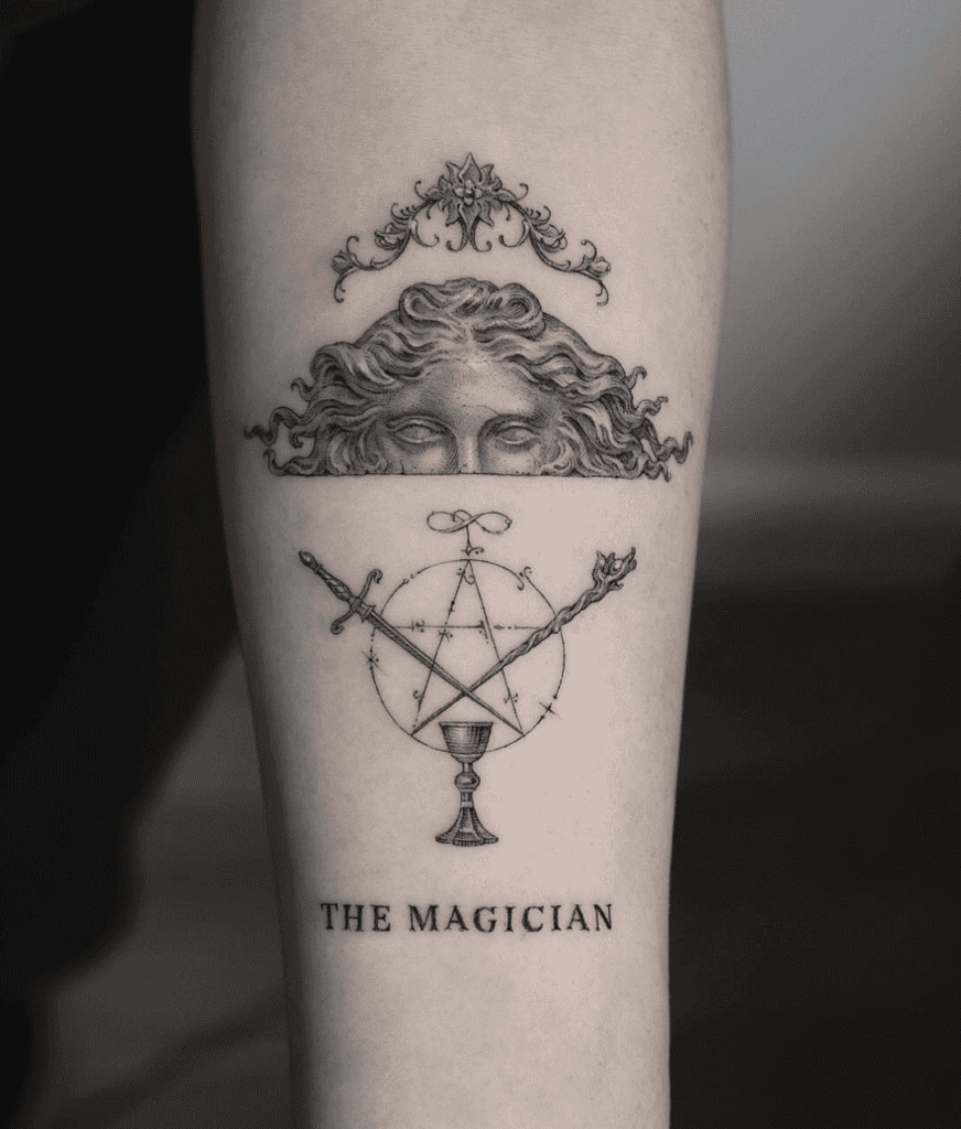 The Magician Greek Major Arcana Tattoo